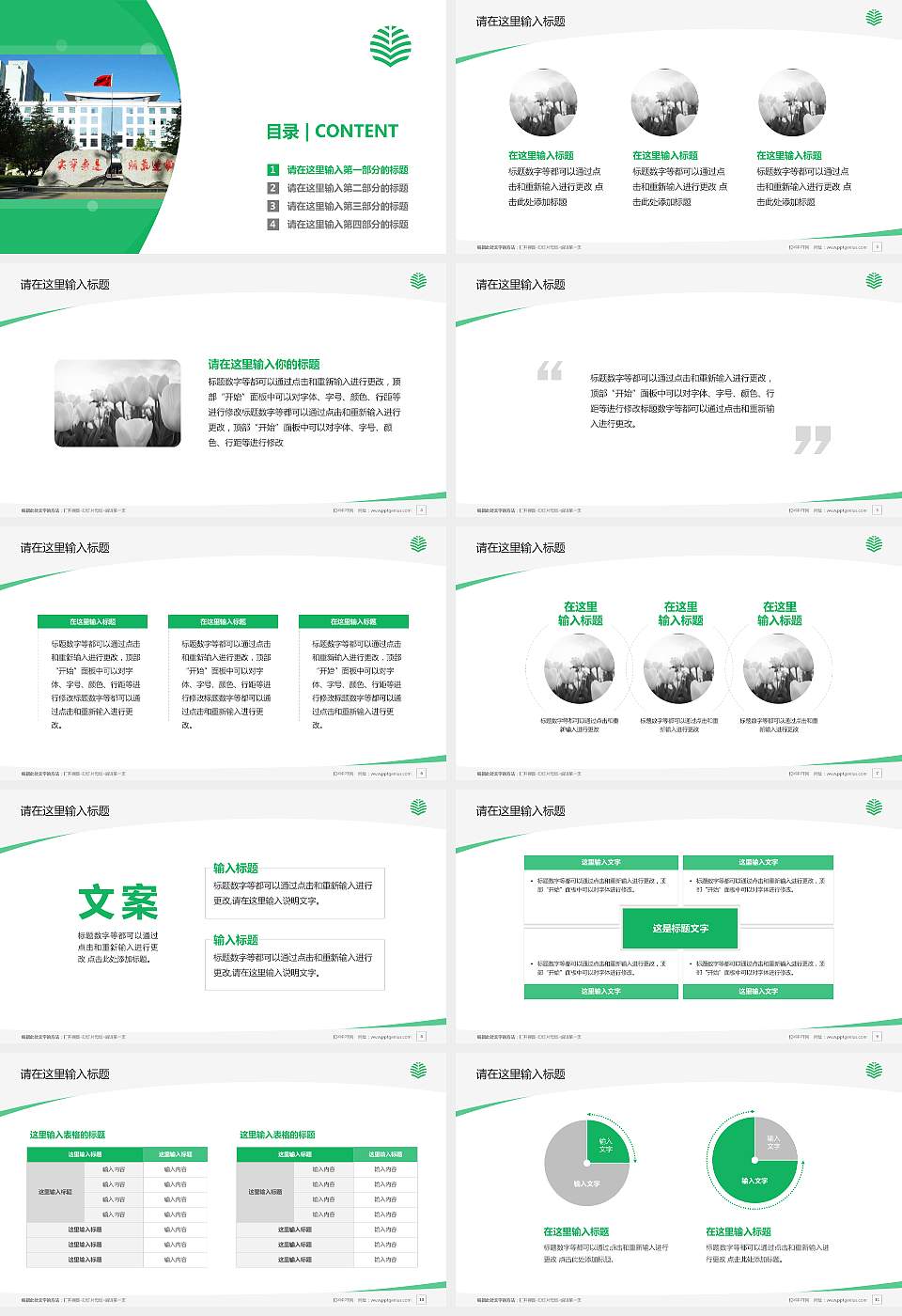 中国青年政治学院毕业论文答辩PPT模板下载16:9格式幻灯片预览图2