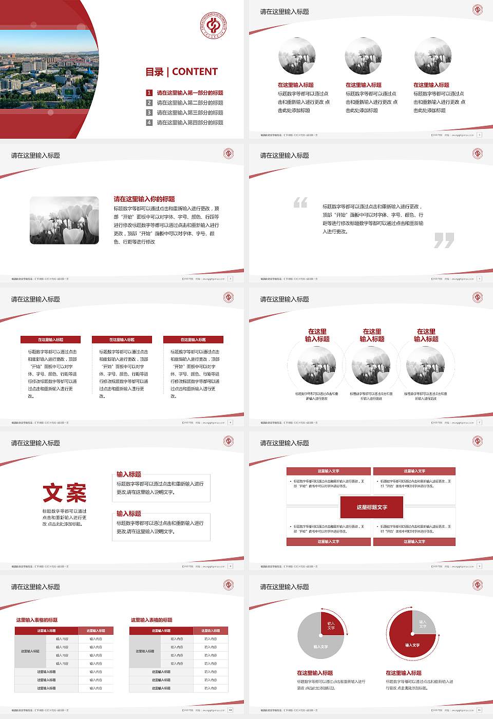 中国石油大学（北京）毕业论文答辩PPT模板下载16:9格式幻灯片预览图2