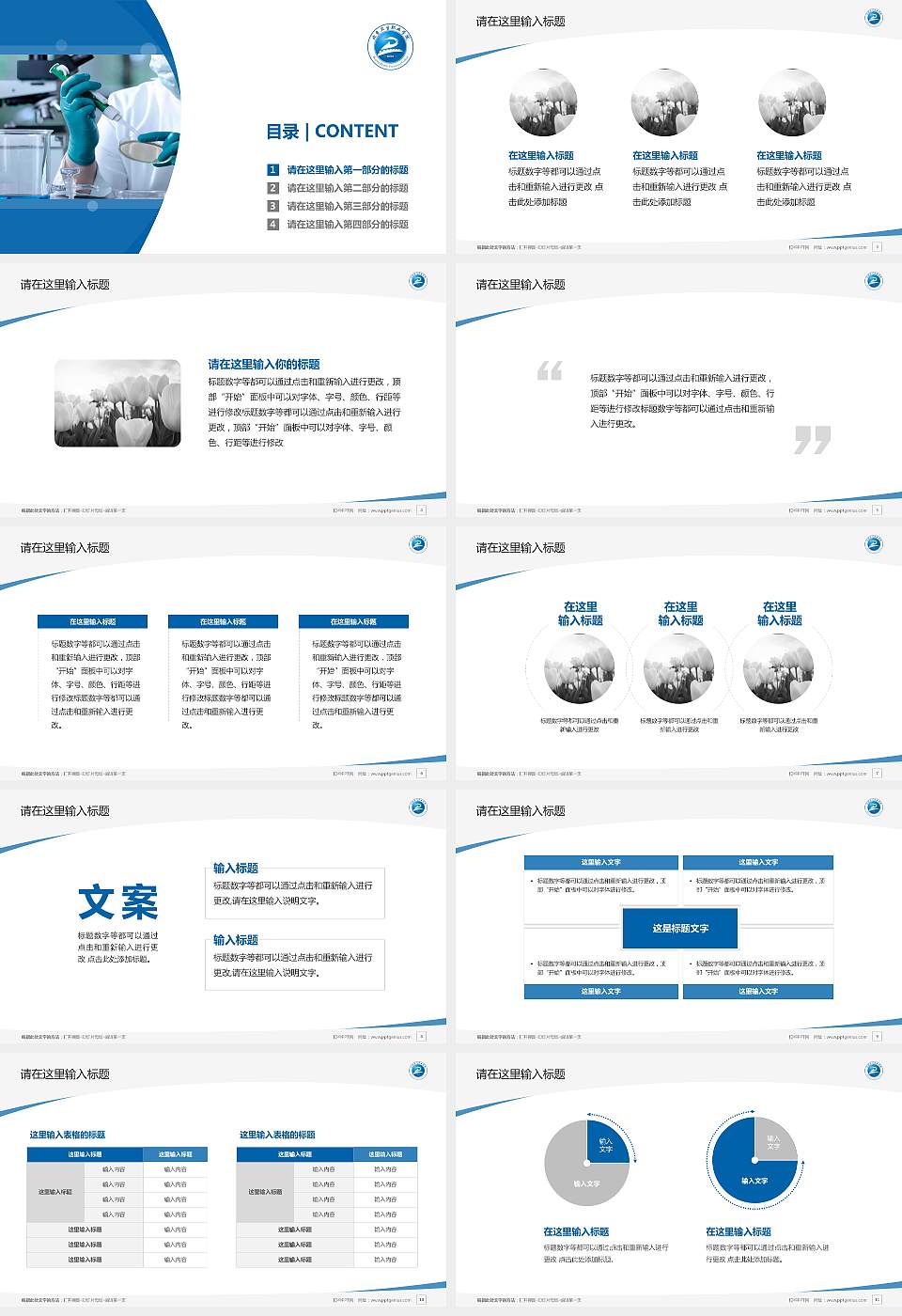 北京卫生职业学院毕业论文答辩PPT模板下载16:9格式幻灯片预览图2