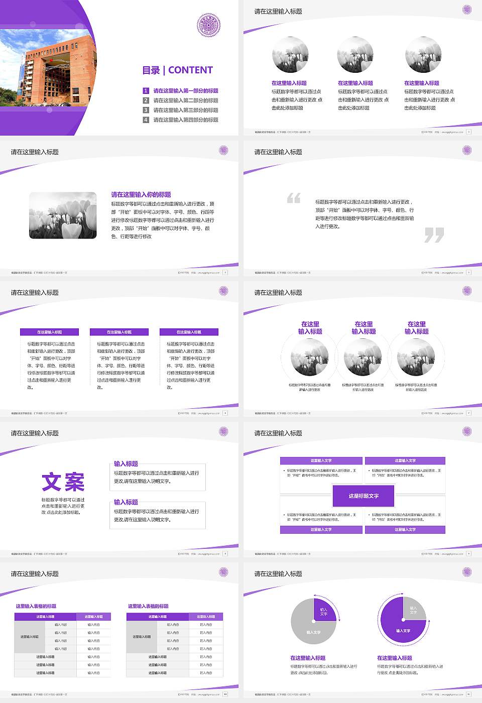 台湾清华大学毕业论文答辩PPT模板下载16:9格式幻灯片预览图2