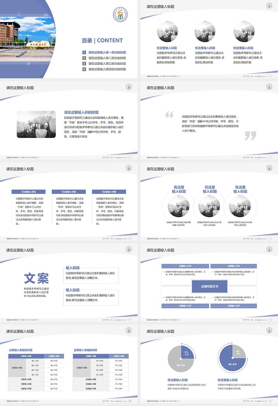 西南科技大学毕业论文答辩PPT模板下载16:9格式幻灯片预览图2