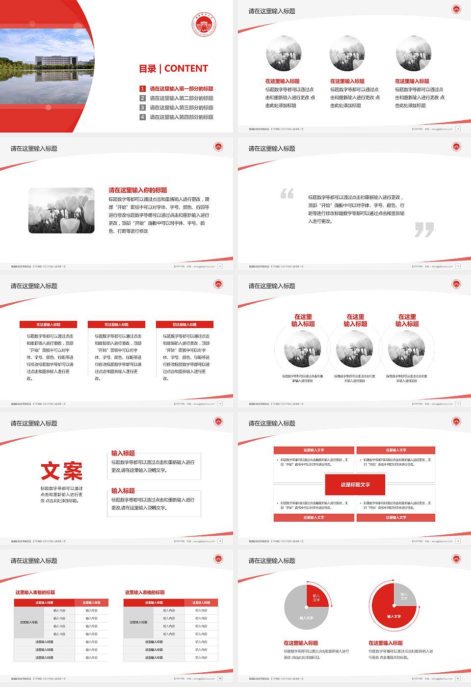 西华师范大学毕业论文答辩PPT模板下载16:9格式幻灯片预览图2