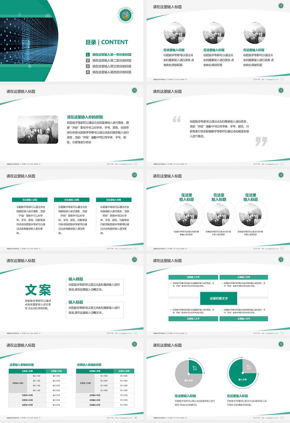 吉林电子信息职业技术学院毕业论文答辩PPT模板下载16:9格式幻灯片预览图2