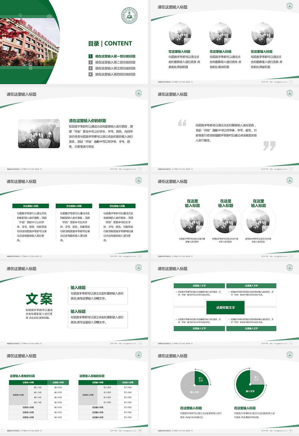 梅河口康美职业技术学院毕业论文答辩PPT模板下载16:9格式幻灯片预览图2