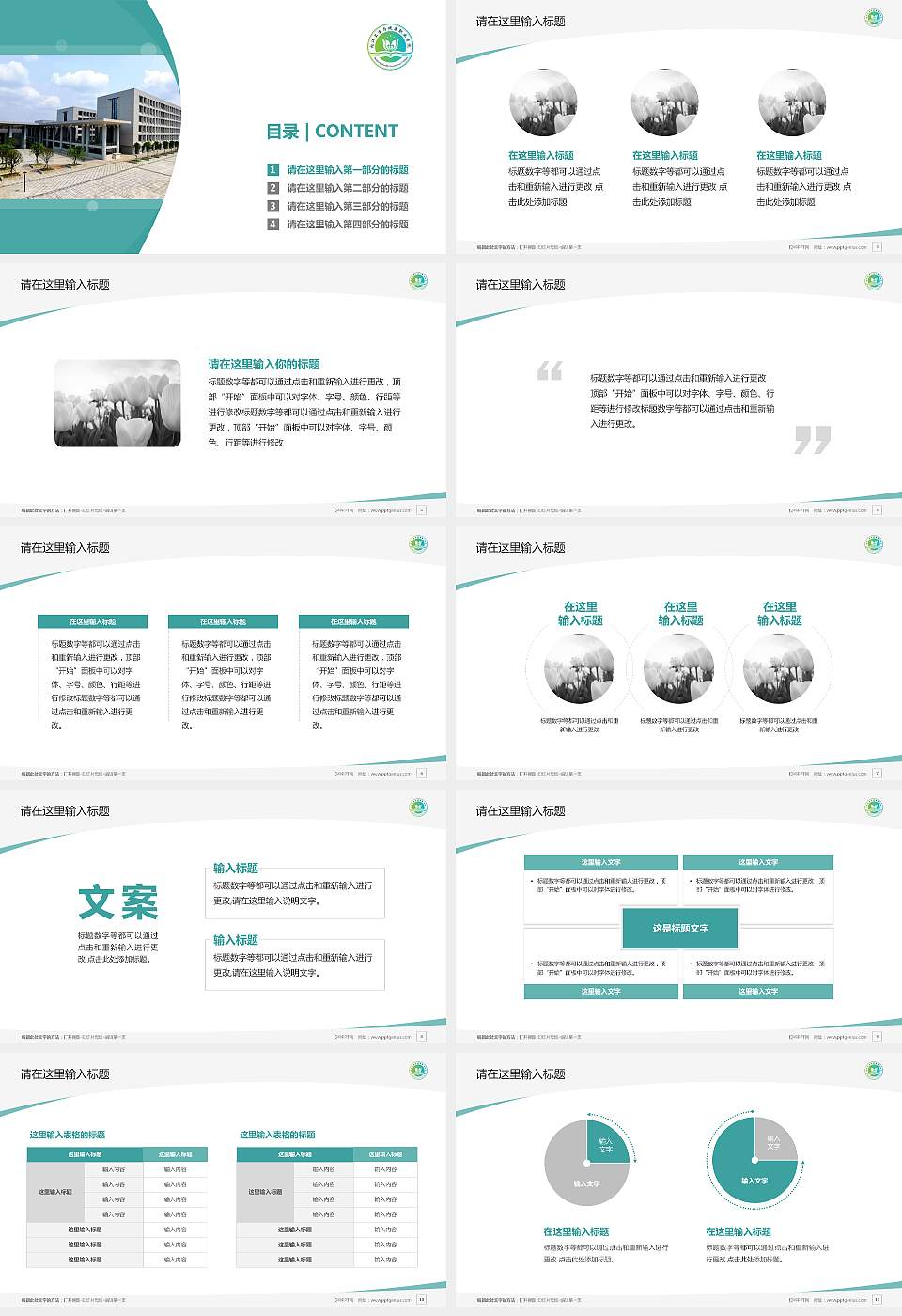 内江卫生与健康职业学院毕业论文答辩PPT模板下载16:9格式幻灯片预览图2