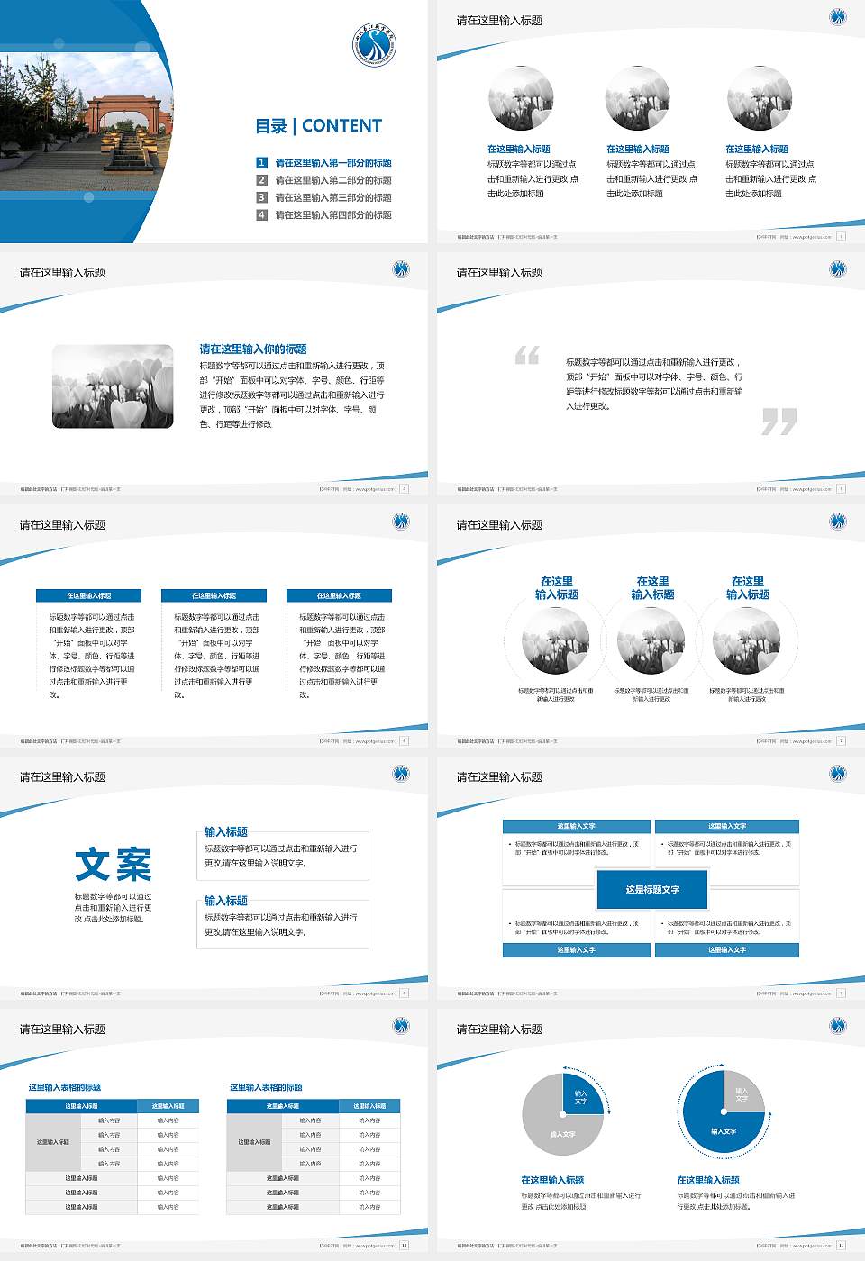 四川长江职业学院毕业论文答辩PPT模板下载16:9格式幻灯片预览图2