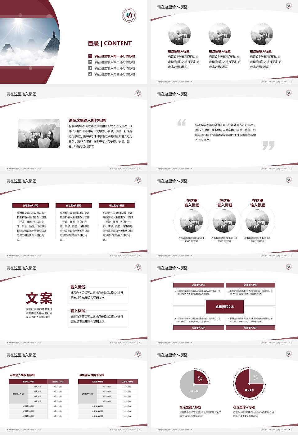 四川城市职业学院毕业论文答辩PPT模板下载16:9格式幻灯片预览图2