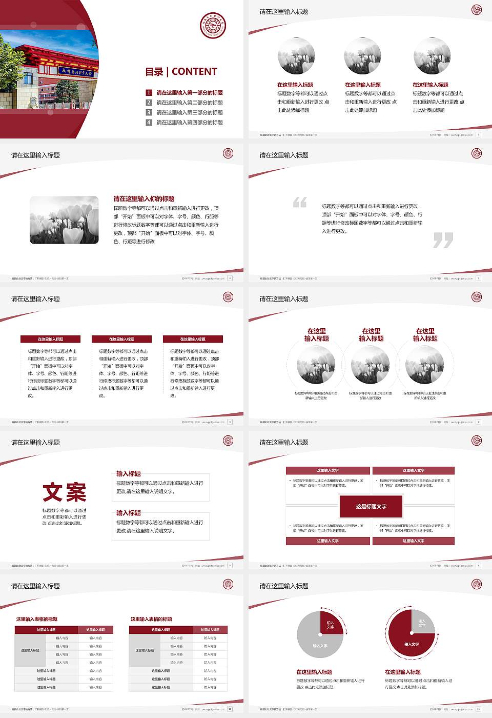 成都艺术职业大学毕业论文答辩PPT模板下载16:9格式幻灯片预览图2