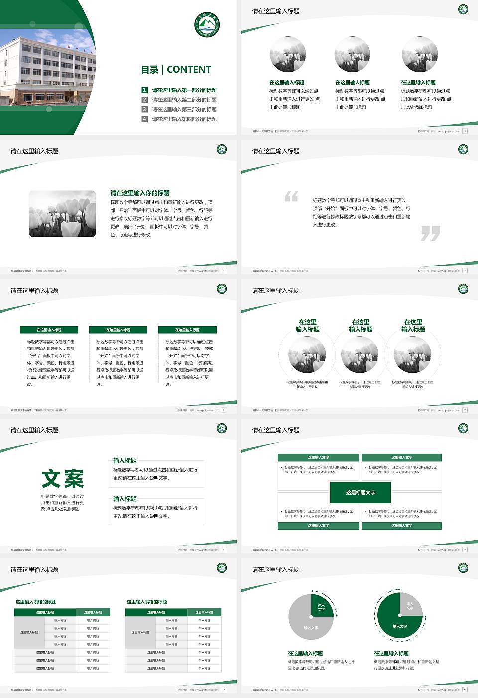 阿坝职业学院毕业论文答辩PPT模板下载16:9格式幻灯片预览图2