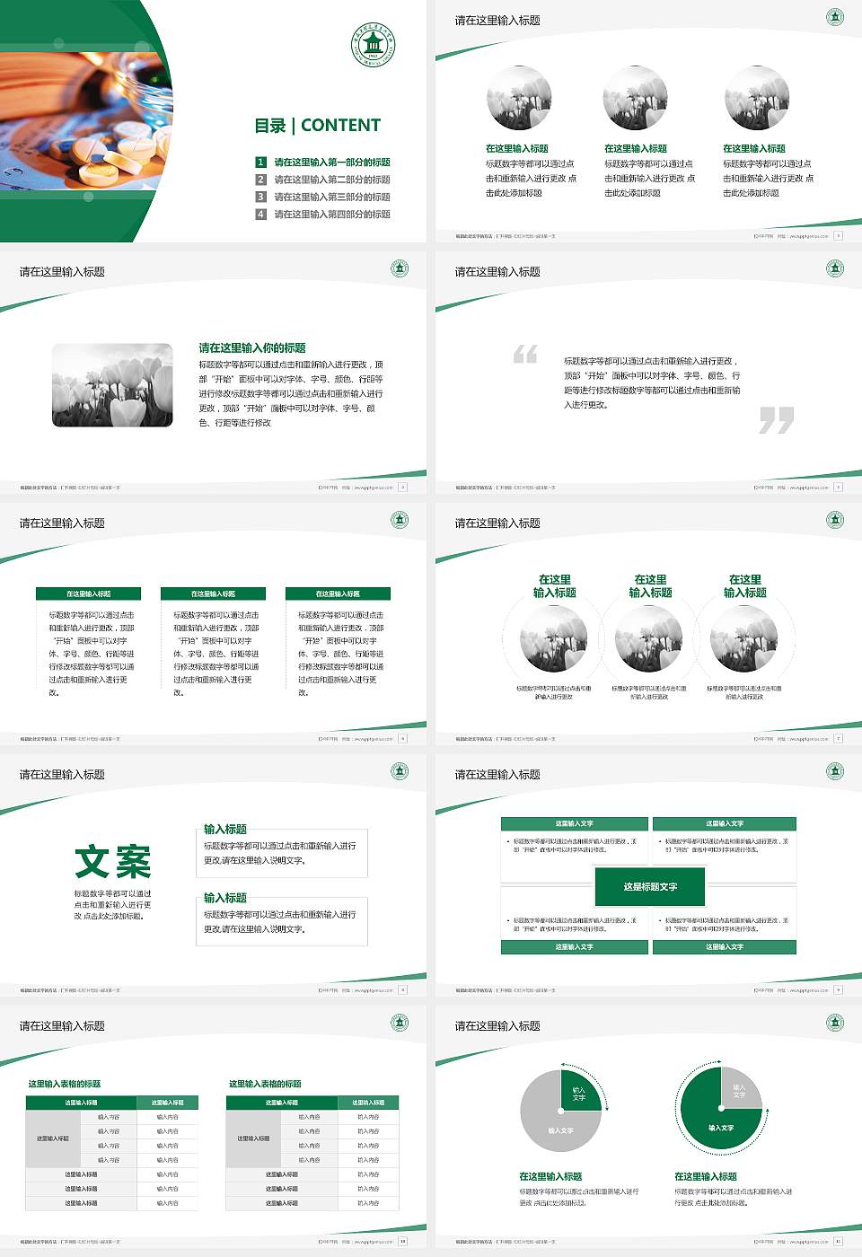 安庆医药高等专科学校毕业论文答辩PPT模板下载16:9格式幻灯片预览图2