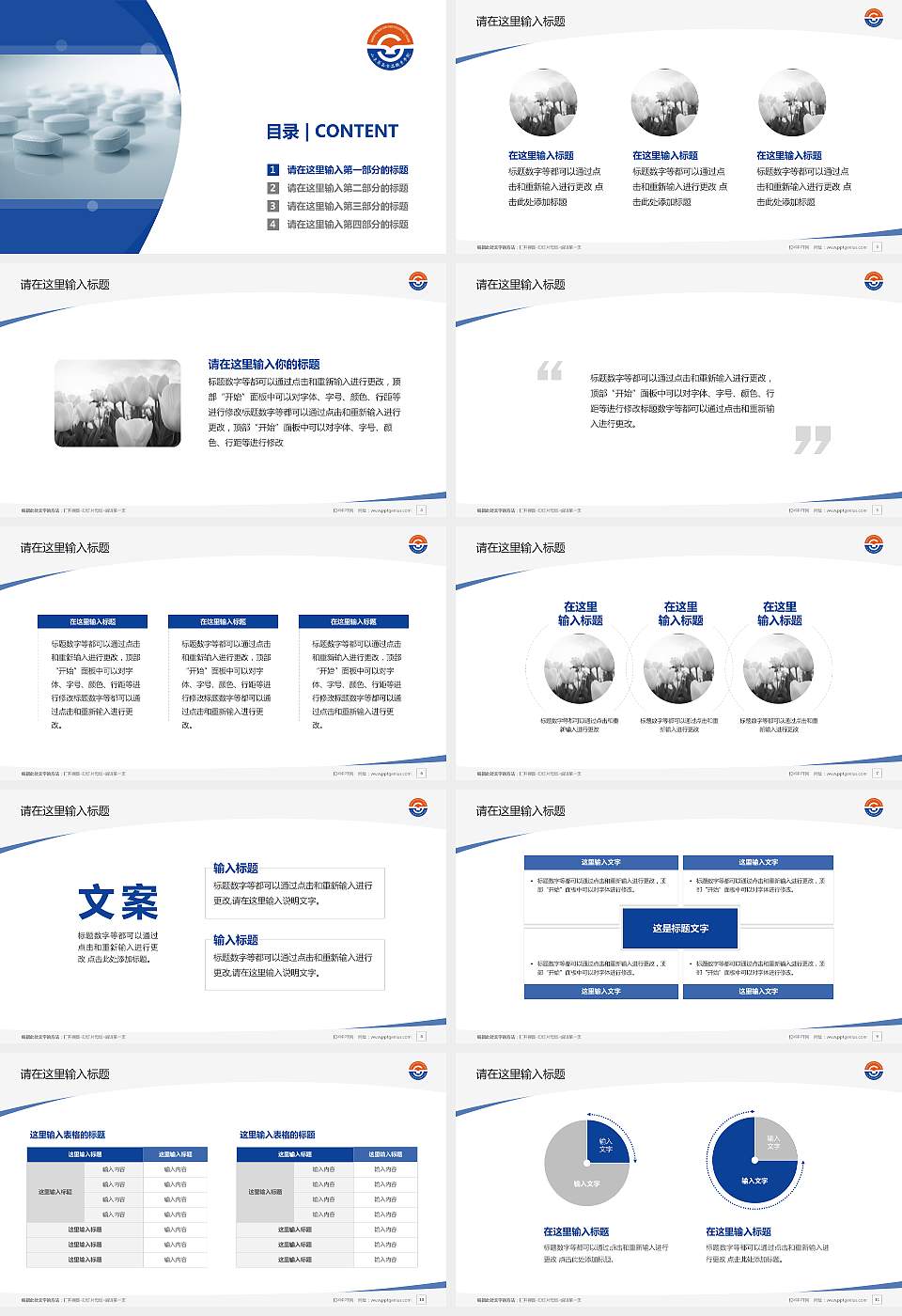 山东药品食品职业学院毕业论文答辩PPT模板下载16:9格式幻灯片预览图2