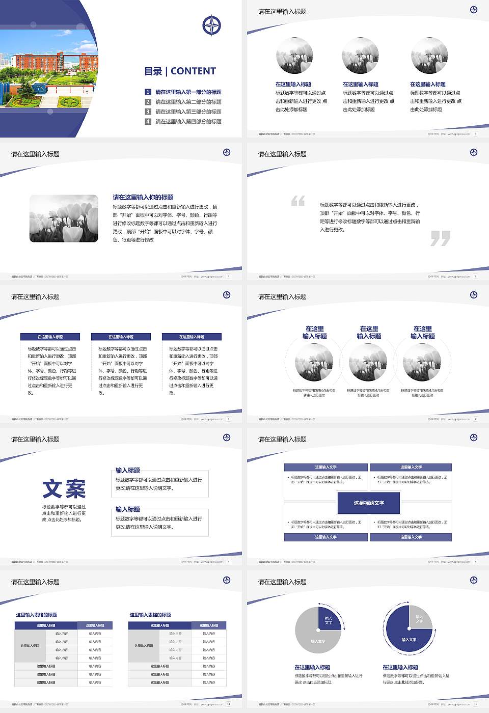 青岛恒星科技学院毕业论文答辩PPT模板下载16:9格式幻灯片预览图2