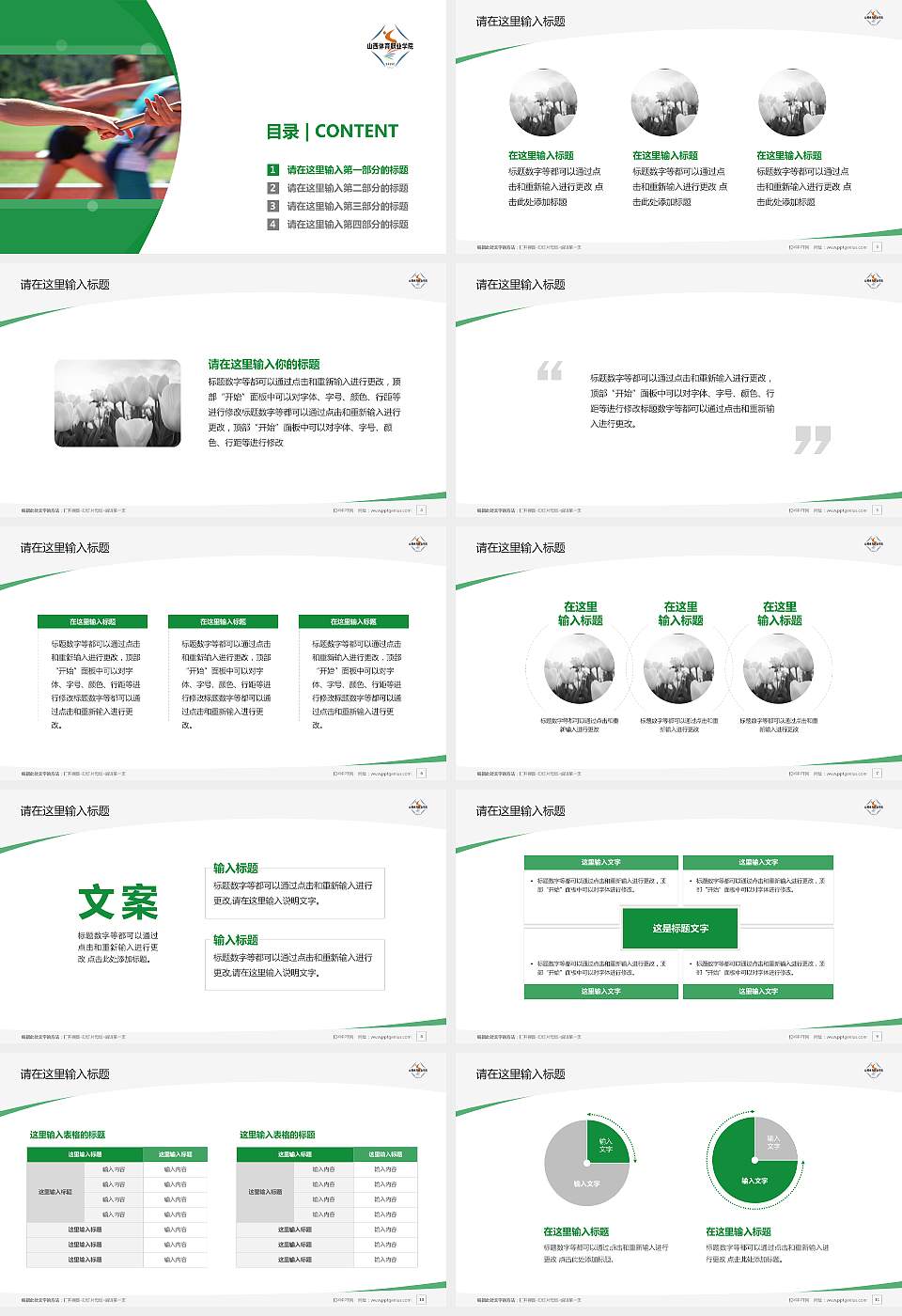 山西体育职业学院毕业论文答辩PPT模板下载16:9格式幻灯片预览图2