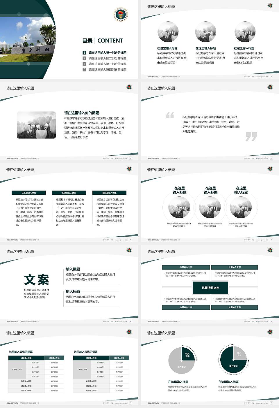 南方科技大学毕业论文答辩PPT模板下载16:9格式幻灯片预览图2