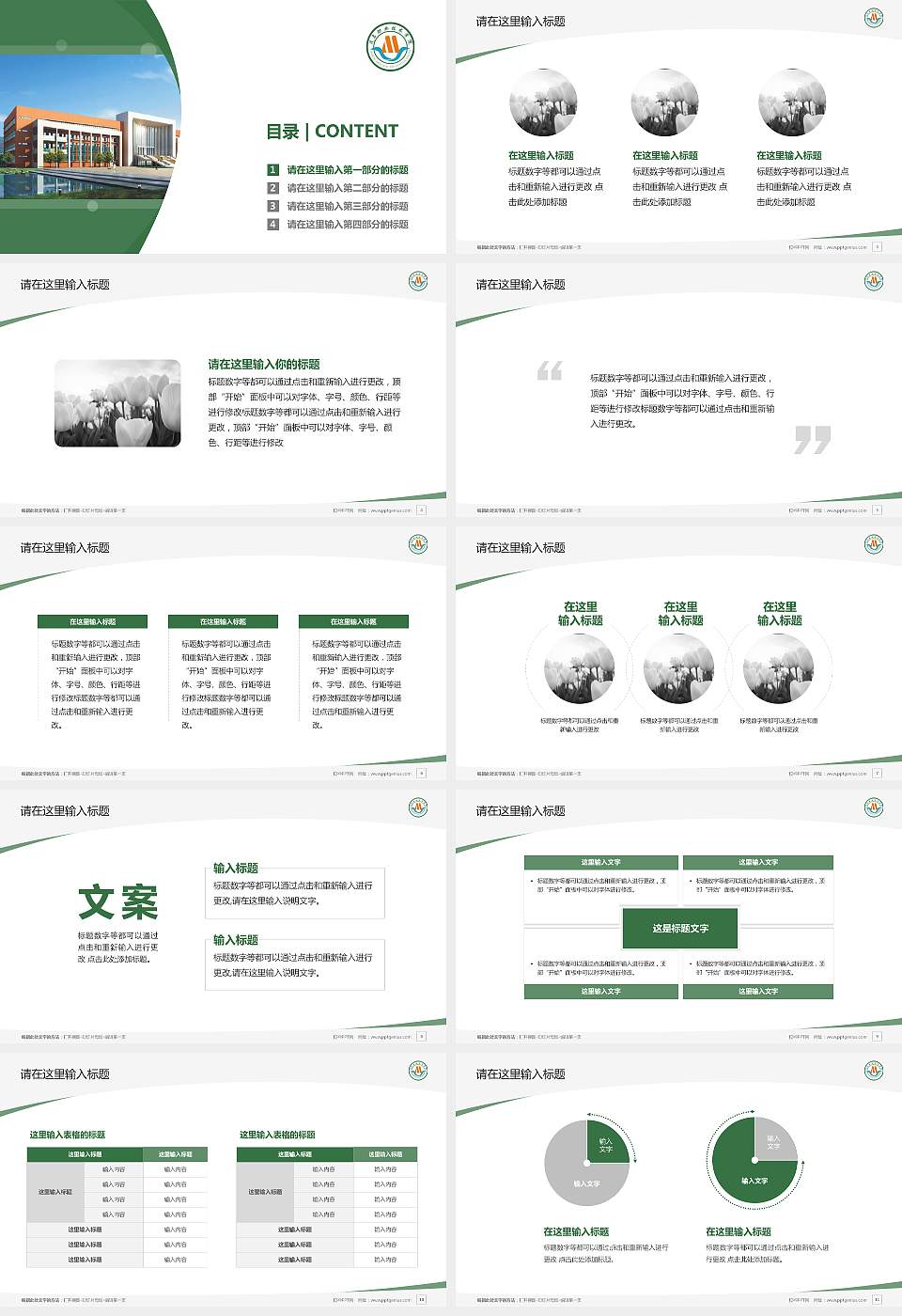 茂名职业技术学院毕业论文答辩PPT模板下载16:9格式幻灯片预览图2