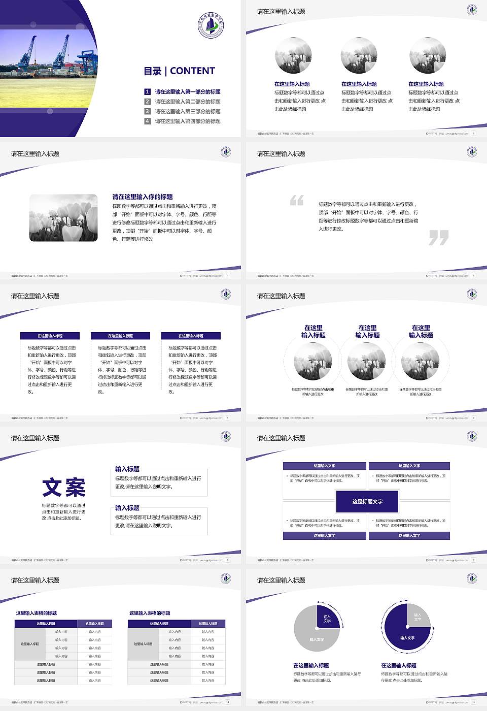 广州华南商贸职业学院毕业论文答辩PPT模板下载16:9格式幻灯片预览图2