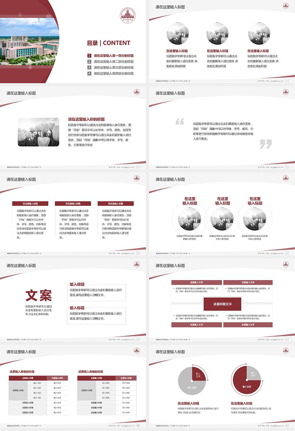 湛江科技学院毕业论文答辩PPT模板下载16:9格式幻灯片预览图2