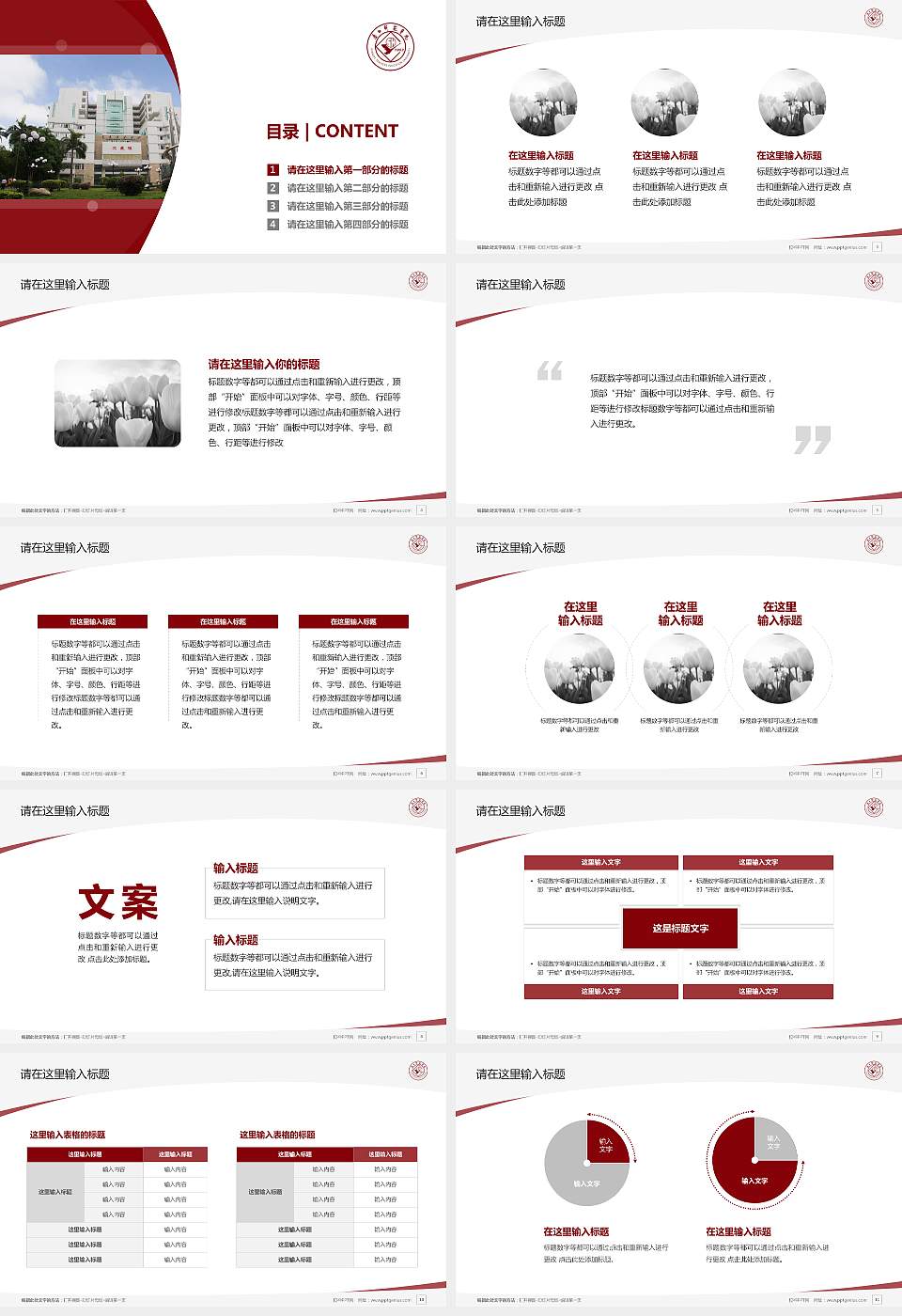 广西师范学院毕业论文答辩PPT模板下载16:9格式幻灯片预览图2