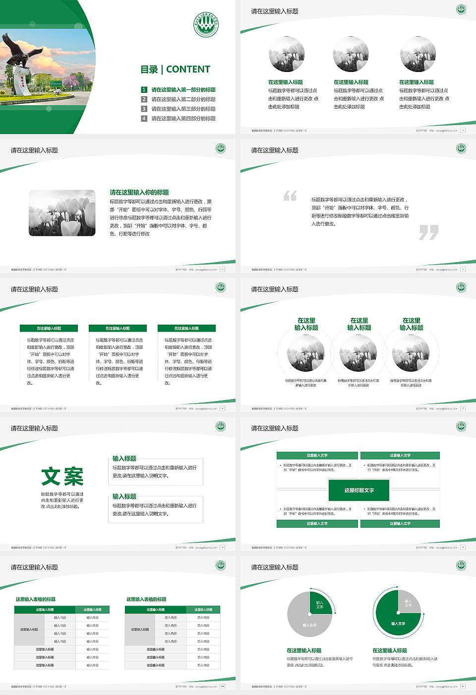 广西生态工程职业技术学院毕业论文答辩PPT模板下载16:9格式幻灯片预览图2