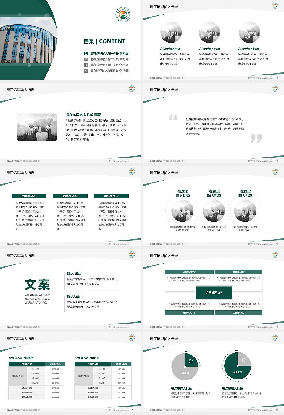 惠州工程职业学院毕业论文答辩PPT模板下载16:9格式幻灯片预览图2