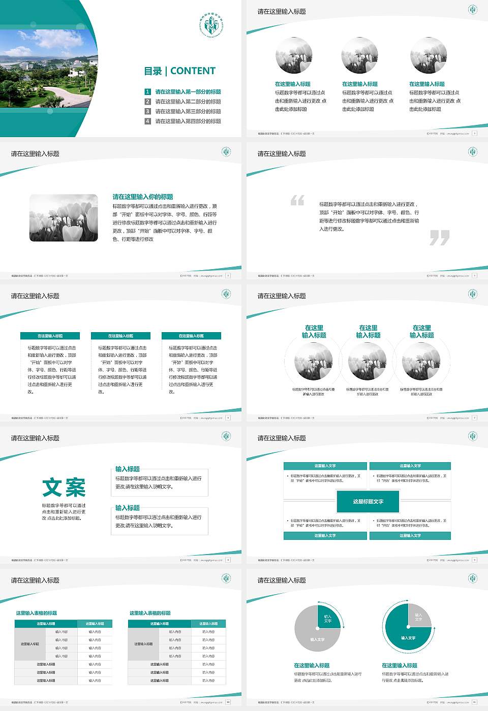 柳州城市职业学院毕业论文答辩PPT模板下载16:9格式幻灯片预览图2