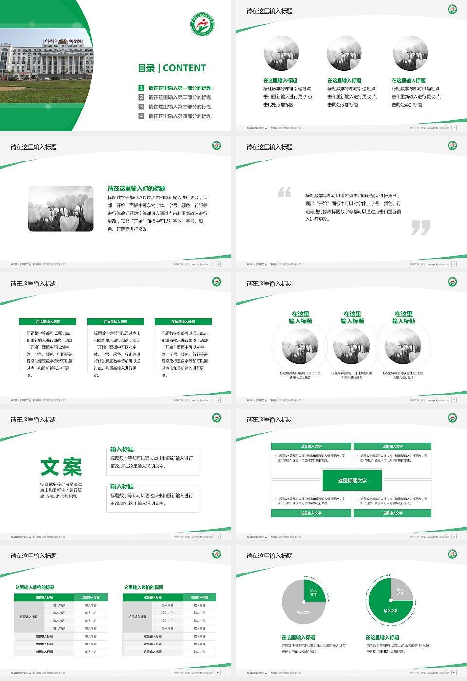 广西卫生职业技术学院毕业论文答辩PPT模板下载16:9格式幻灯片预览图2
