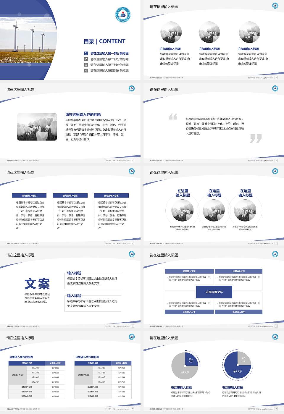 新疆石河子职业技术学院毕业论文答辩PPT模板下载16:9格式幻灯片预览图2