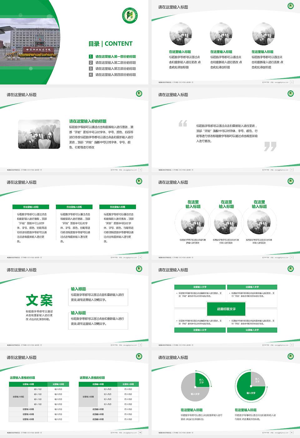 哈密职业技术学院毕业论文答辩PPT模板下载16:9格式幻灯片预览图2