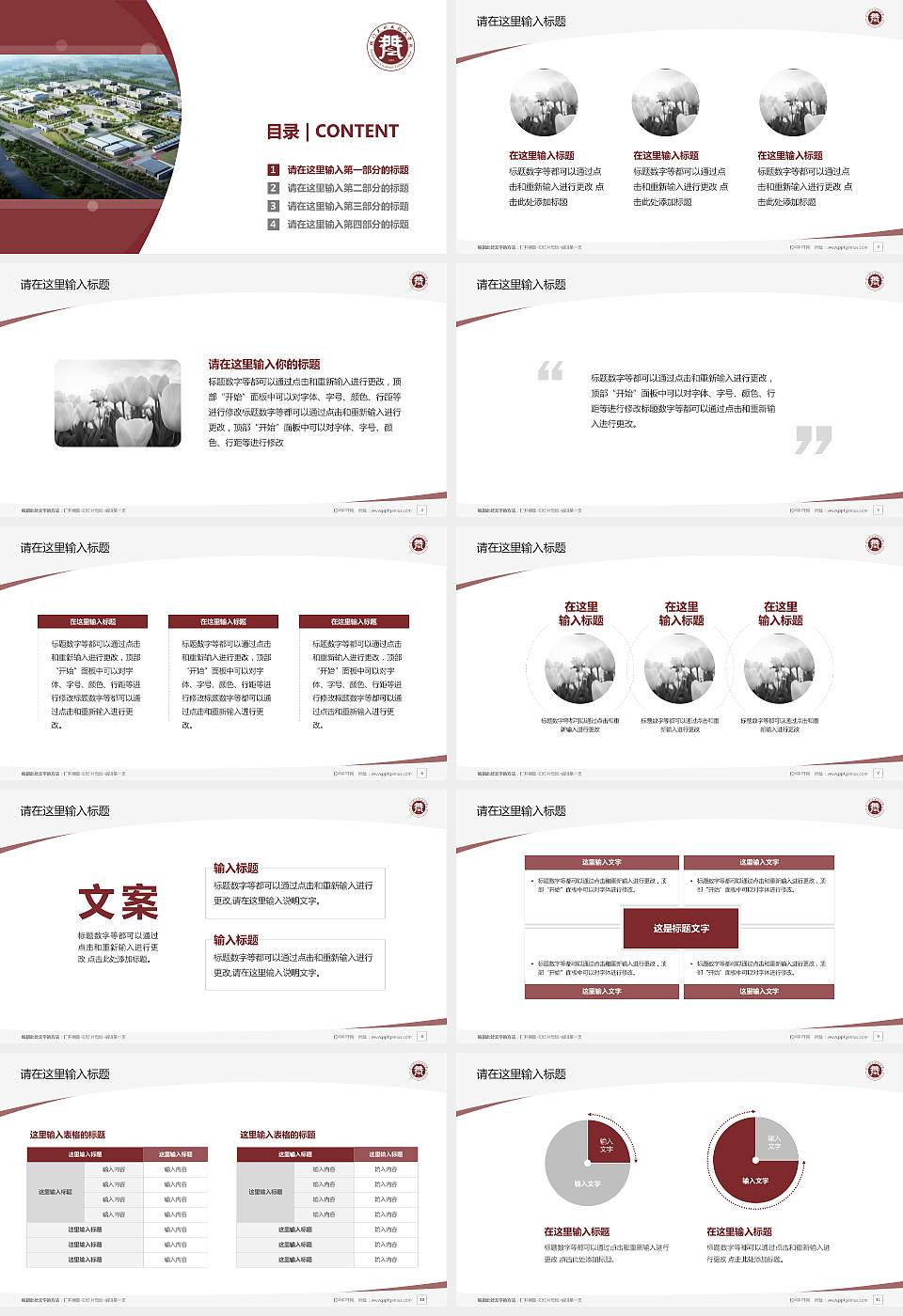铁门关职业技术学院毕业论文答辩PPT模板下载16:9格式幻灯片预览图2
