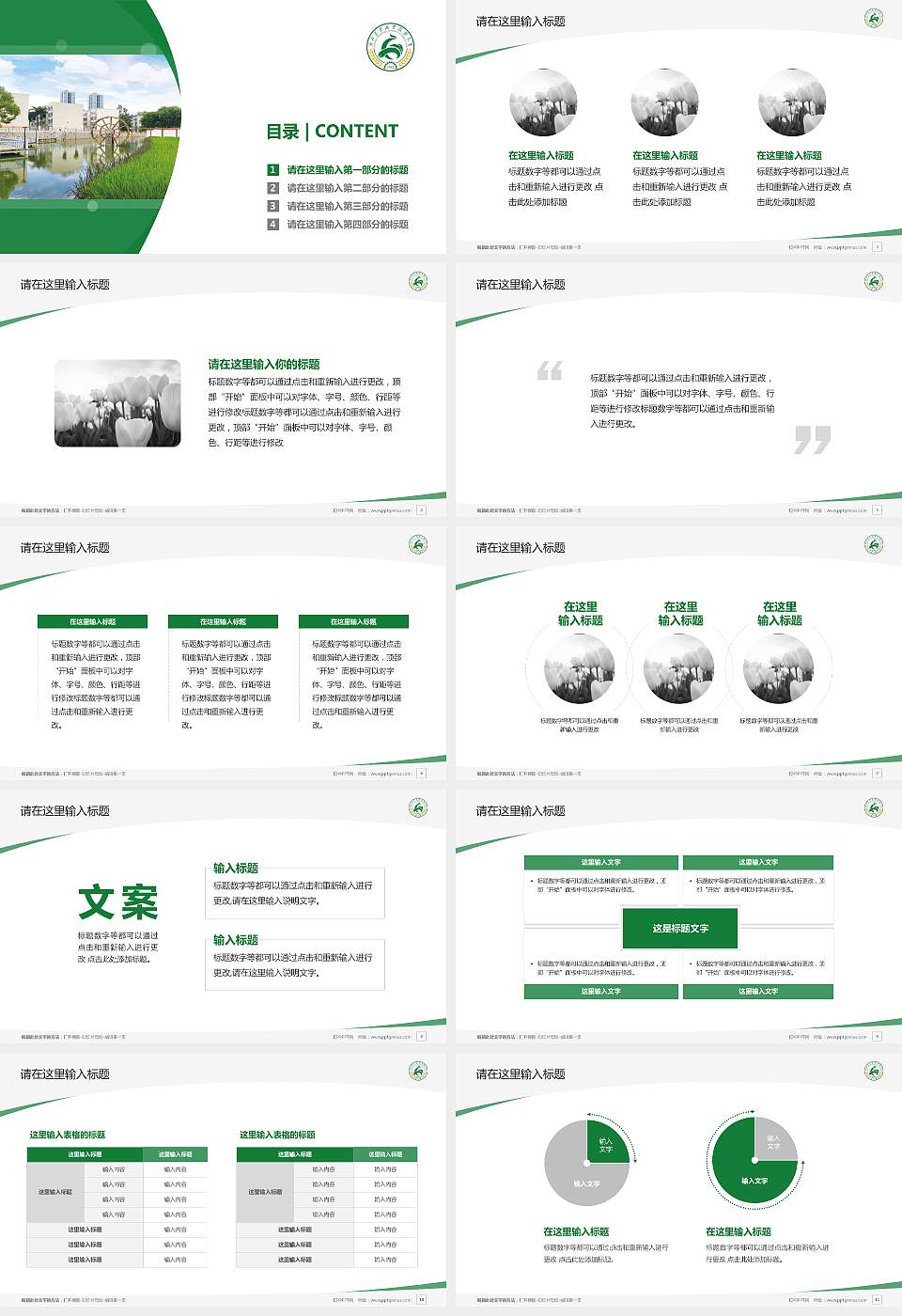 广西农业职业技术大学毕业论文答辩PPT模板下载16:9格式幻灯片预览图2