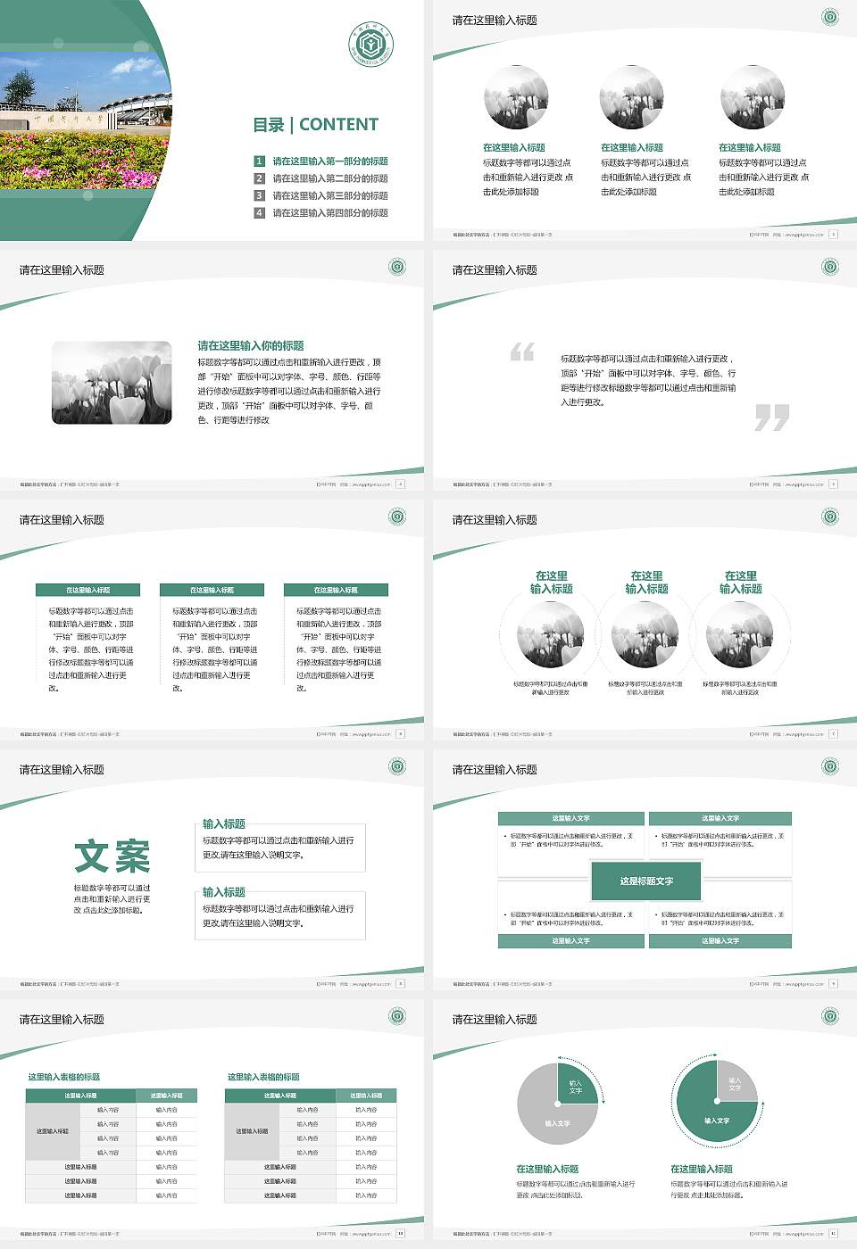 中国药科大学毕业论文答辩PPT模板下载16:9格式幻灯片预览图2
