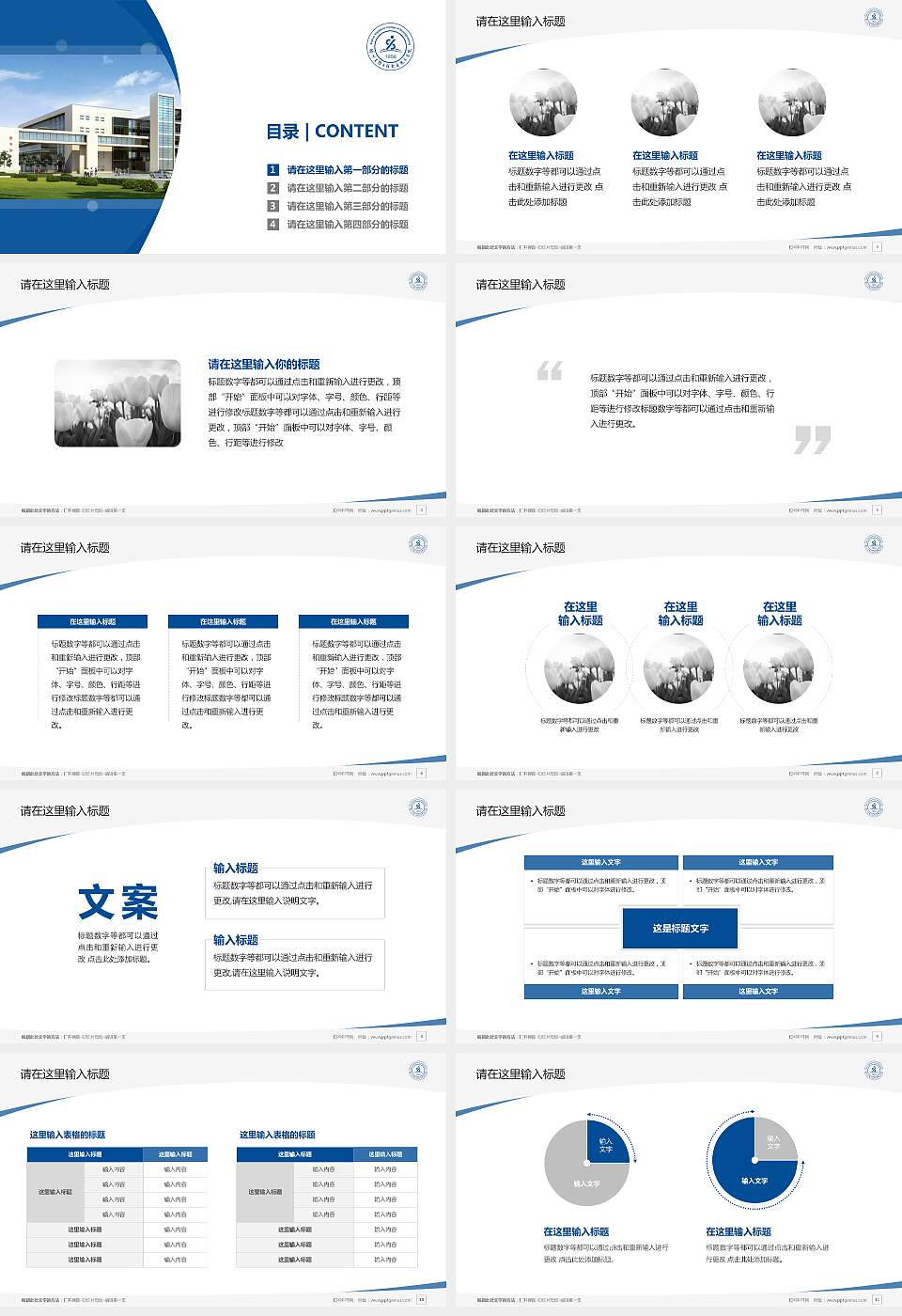 徐州生物工程职业技术学院毕业论文答辩PPT模板下载16:9格式幻灯片预览图2