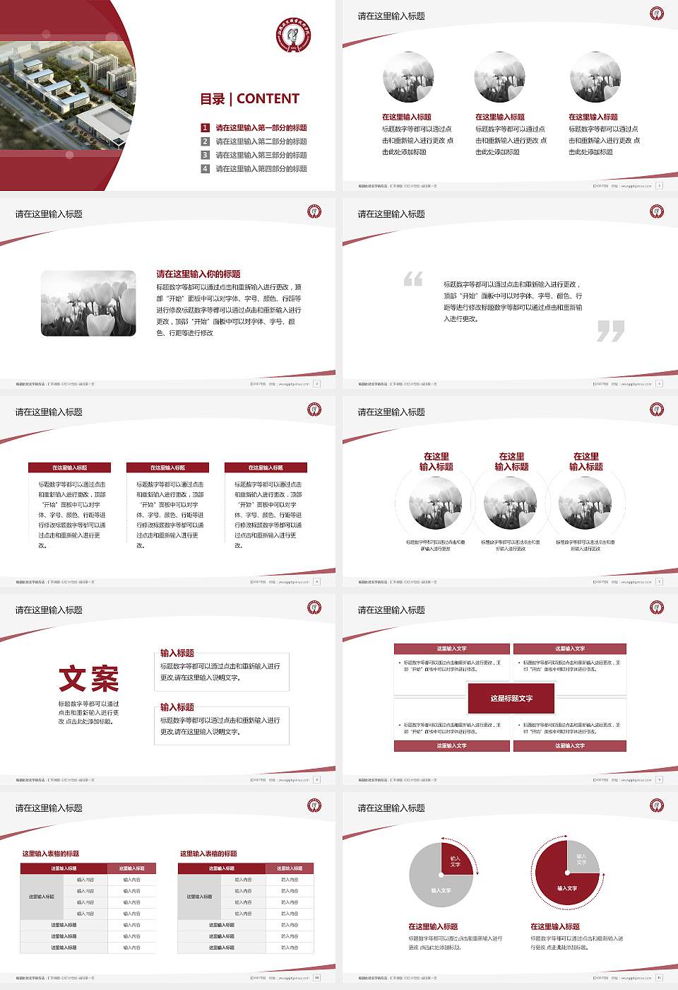 江苏经贸职业技术学院毕业论文答辩PPT模板下载16:9格式幻灯片预览图2