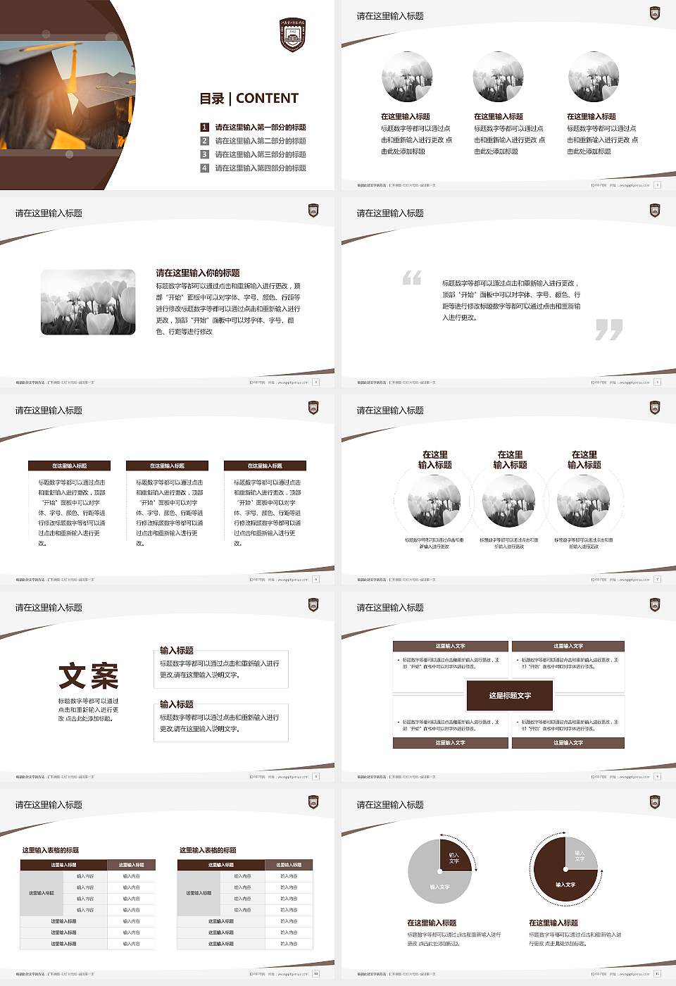 江苏第二师范学院毕业论文答辩PPT模板下载16:9格式幻灯片预览图2