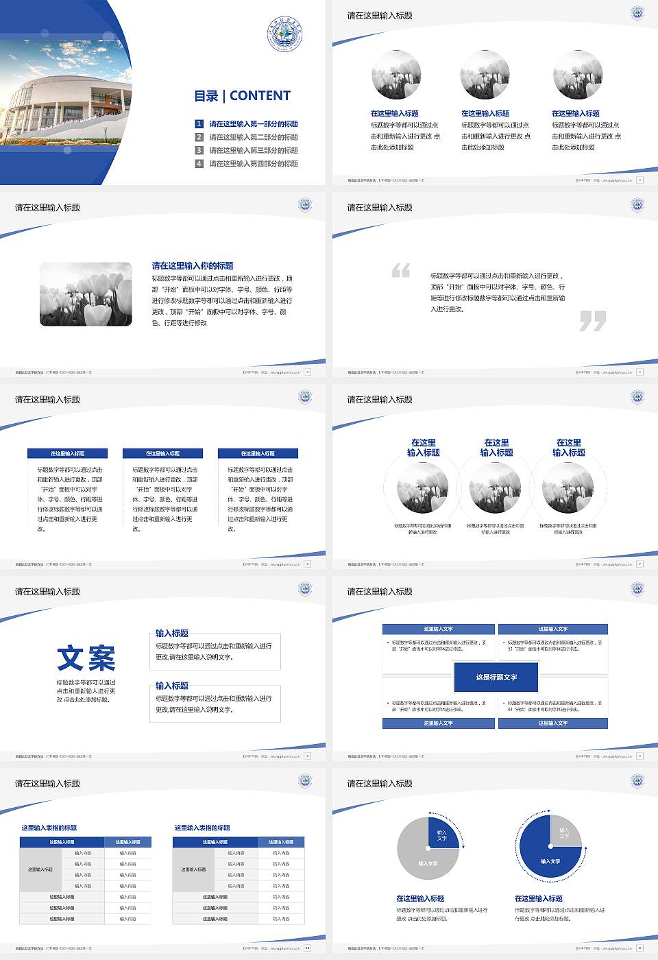 江苏护理职业学院毕业论文答辩PPT模板下载16:9格式幻灯片预览图2