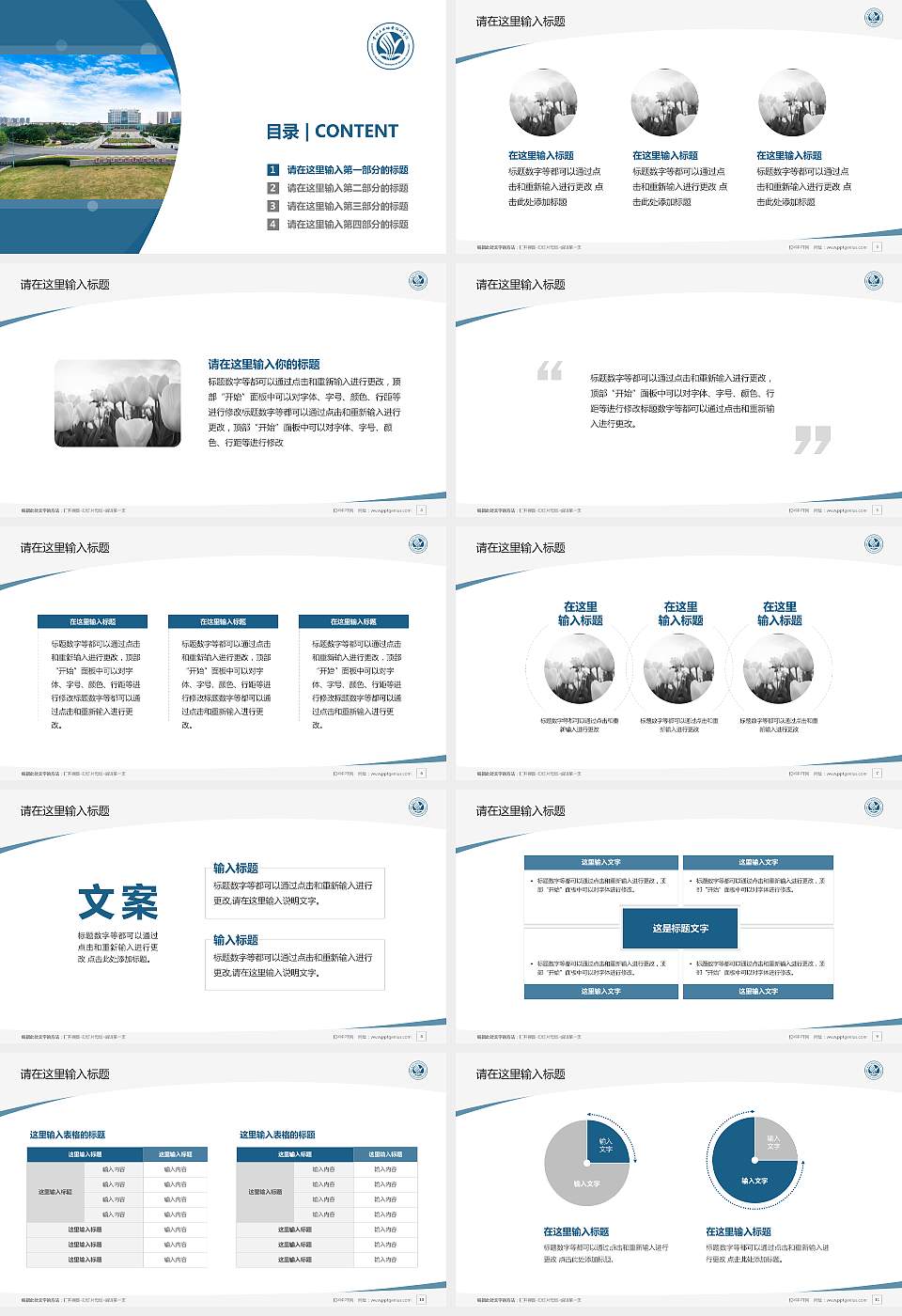 常州工业职业技术学院毕业论文答辩PPT模板下载16:9格式幻灯片预览图2