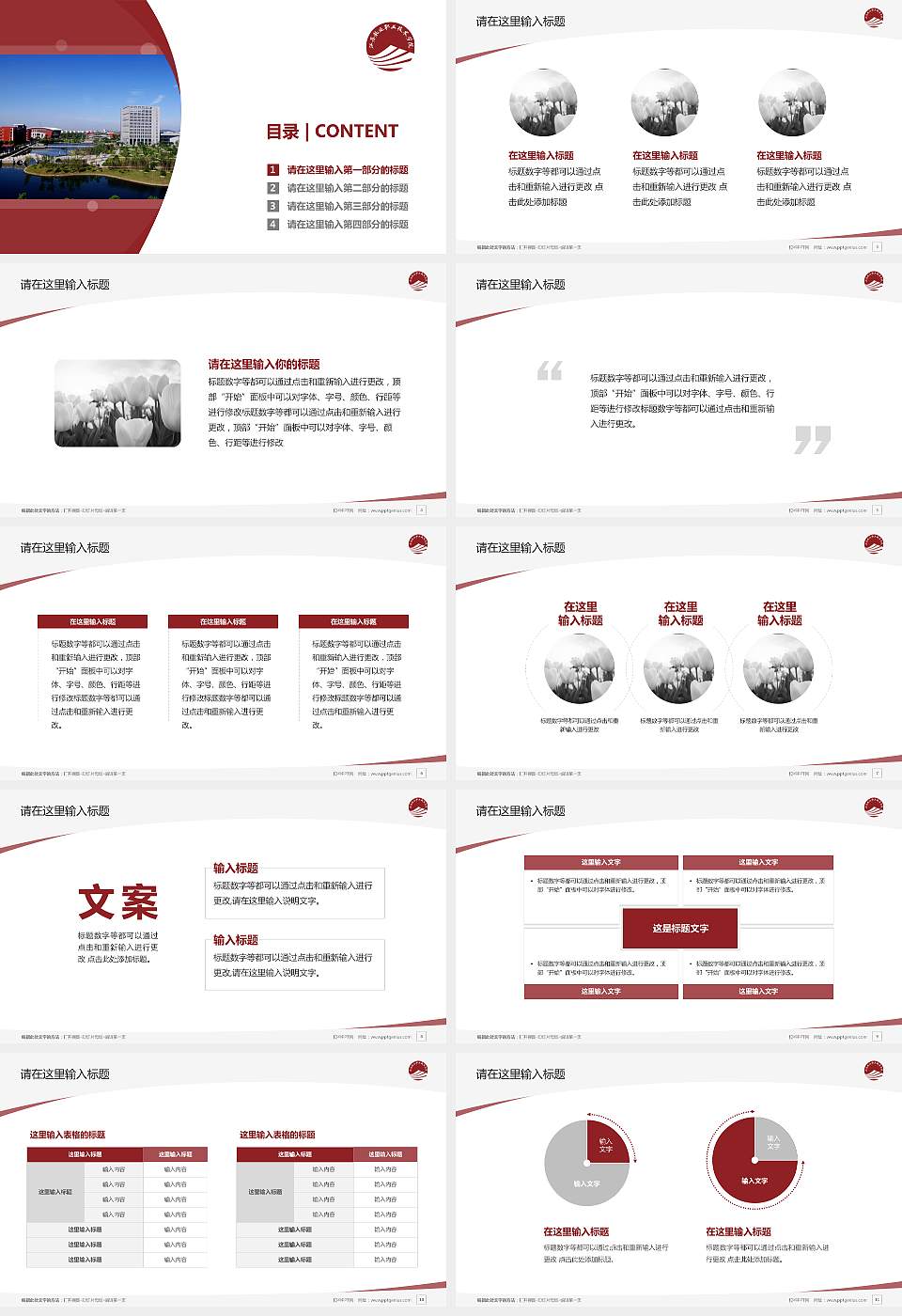 江苏航运职业技术学院毕业论文答辩PPT模板下载16:9格式幻灯片预览图2