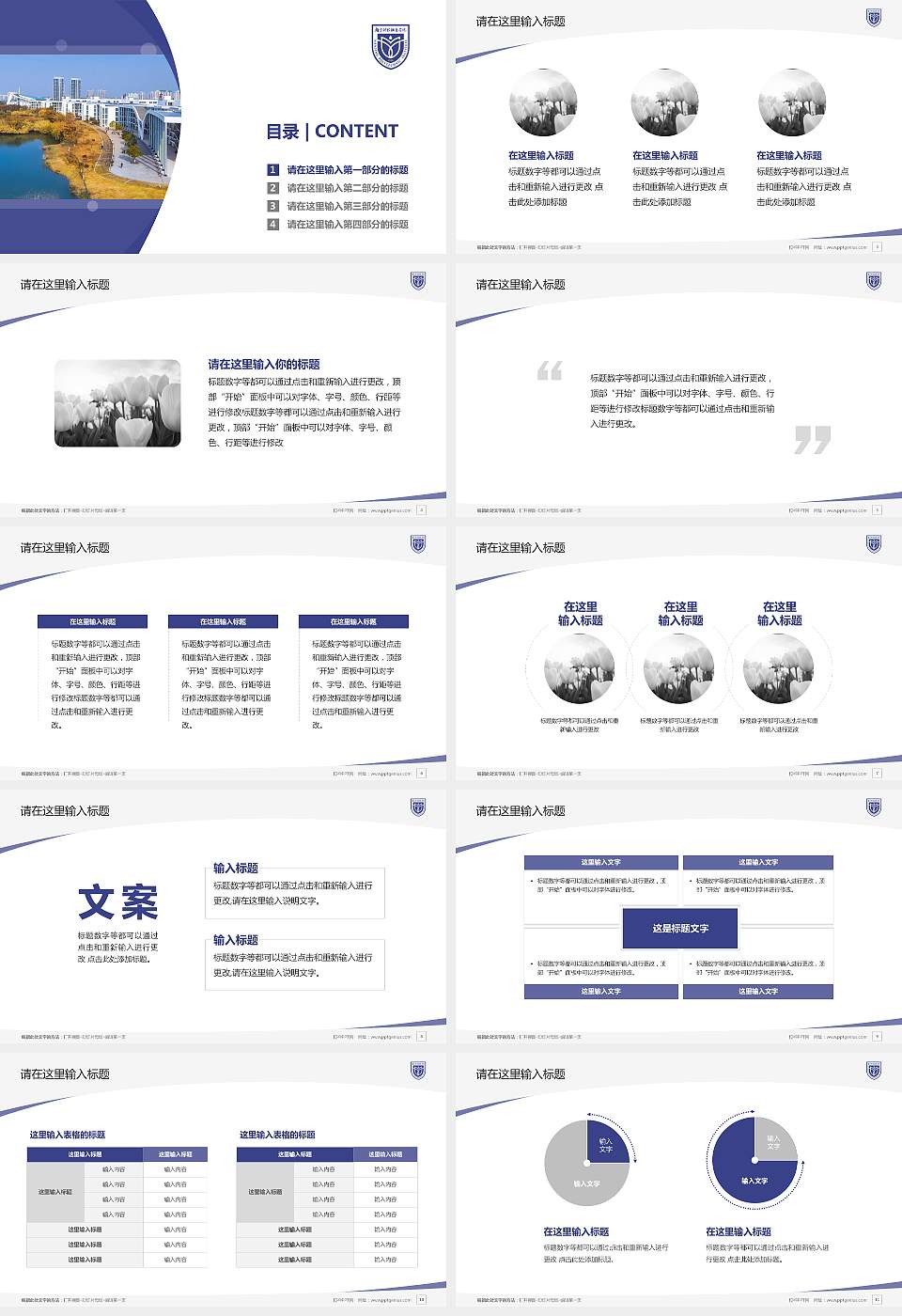 南京科技职业学院毕业论文答辩PPT模板下载16:9格式幻灯片预览图2