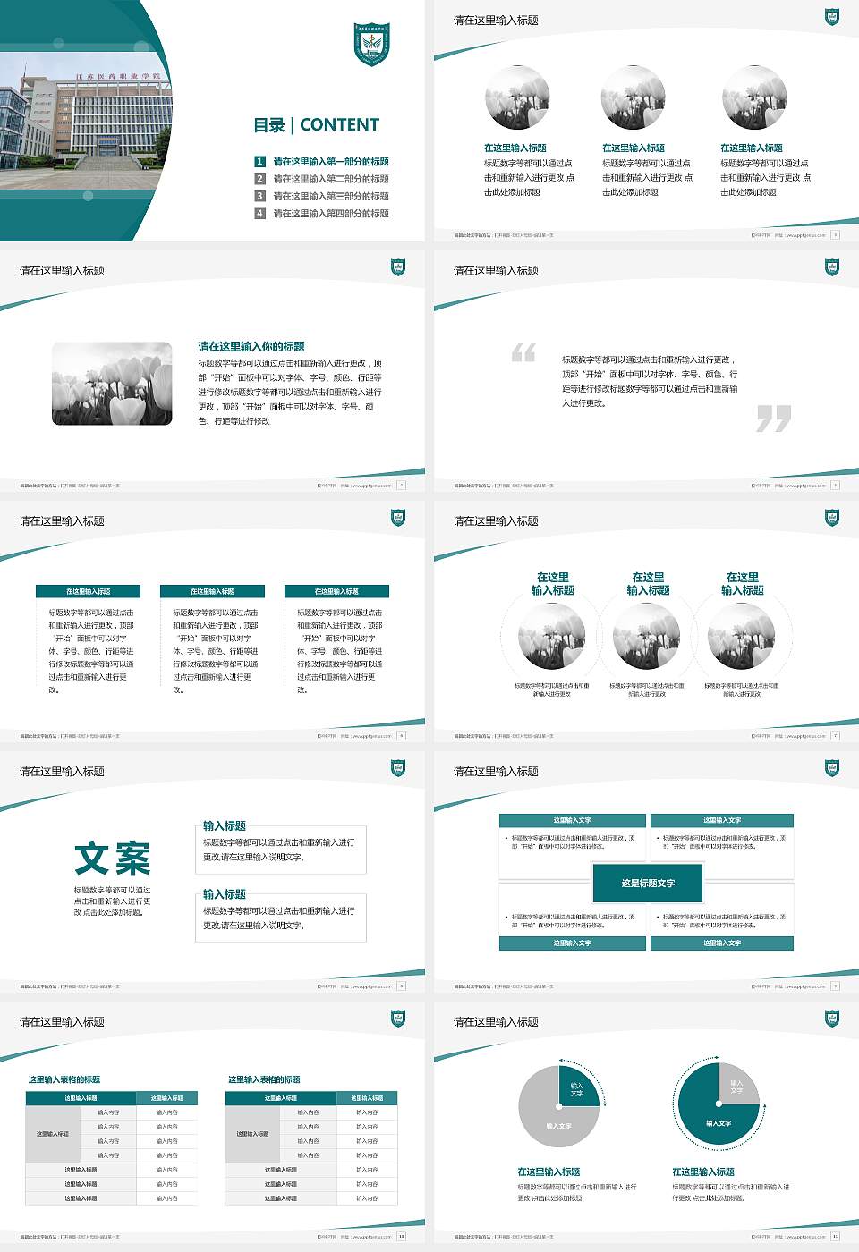 江苏医药职业学院毕业论文答辩PPT模板下载16:9格式幻灯片预览图2