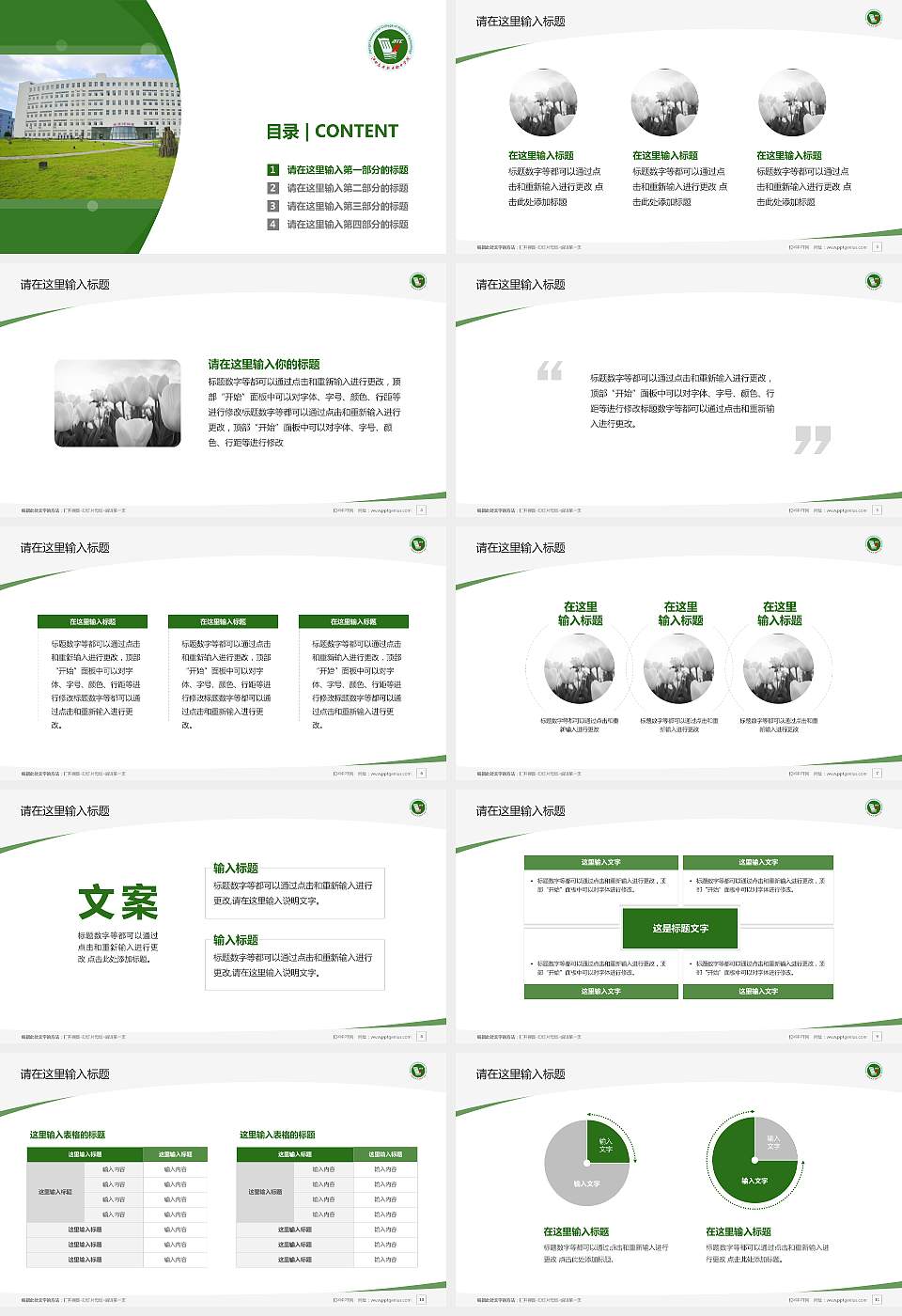 江西应用技术职业学院毕业论文答辩PPT模板下载16:9格式幻灯片预览图2