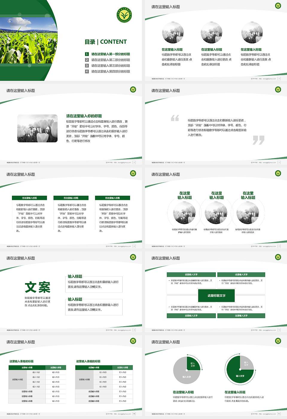 江西农业工程职业学院毕业论文答辩PPT模板下载16:9格式幻灯片预览图2