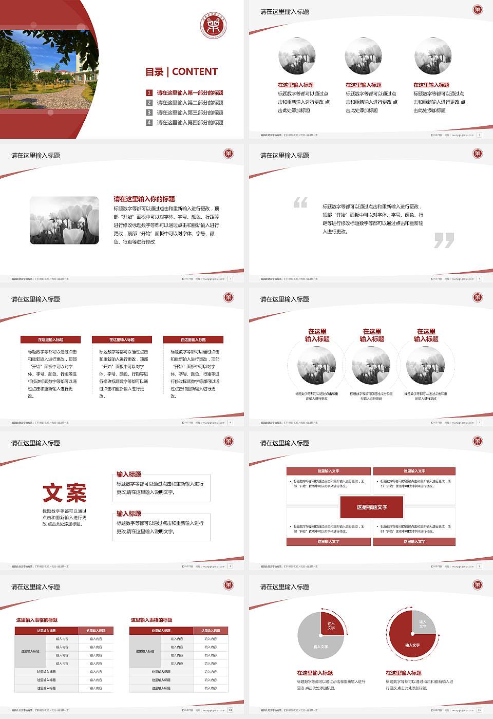 河南牧业经济学院毕业论文答辩PPT模板下载16:9格式幻灯片预览图2