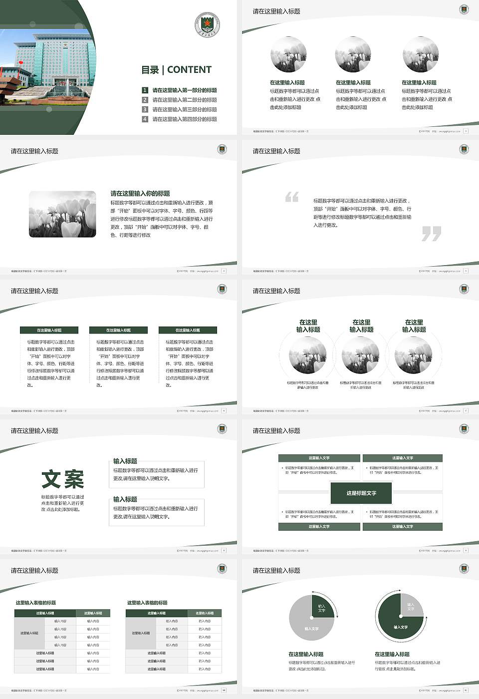 解放军军械工程学院毕业论文答辩PPT模板下载16:9格式幻灯片预览图2