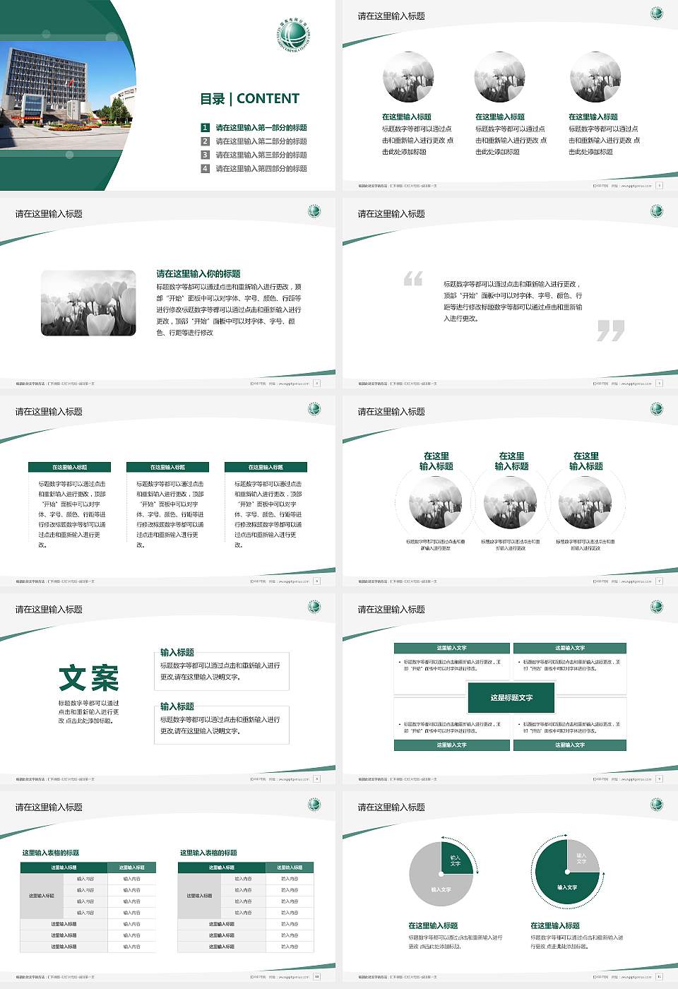 保定电力职业技术学院毕业论文答辩PPT模板下载16:9格式幻灯片预览图2