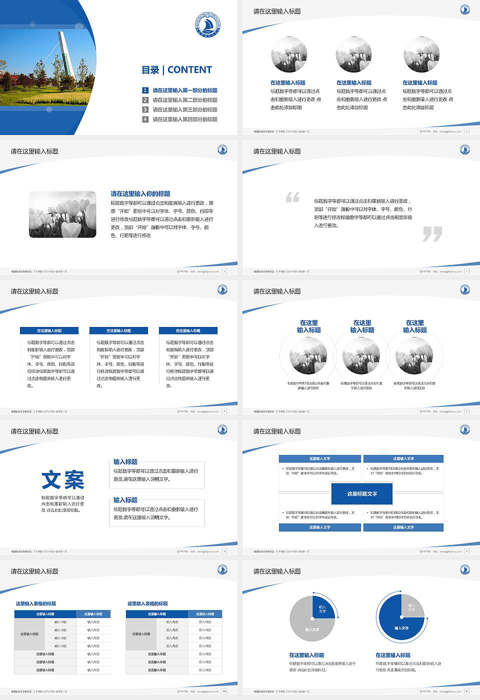 保定职业技术学院毕业论文答辩PPT模板下载16:9格式幻灯片预览图2
