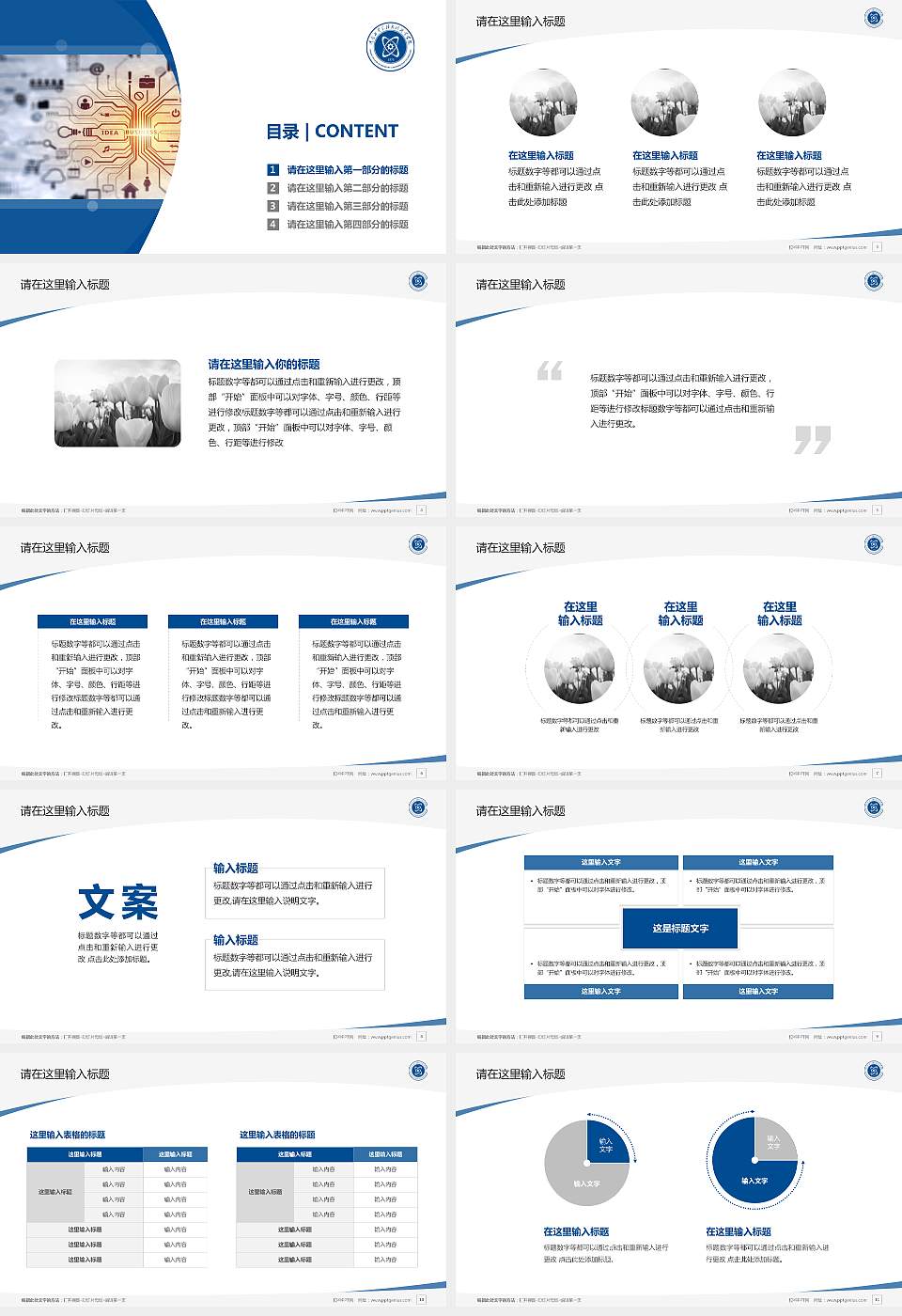 河南工业和信息化职业学院毕业论文答辩PPT模板下载16:9格式幻灯片预览图2