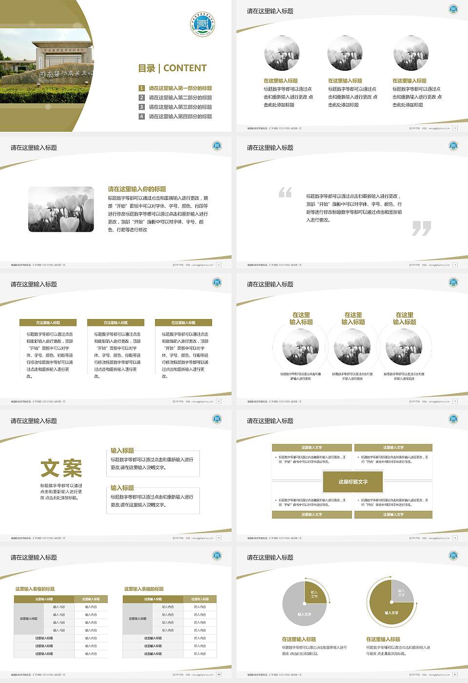 河南医学高等专科学校毕业论文答辩PPT模板下载16:9格式幻灯片预览图2
