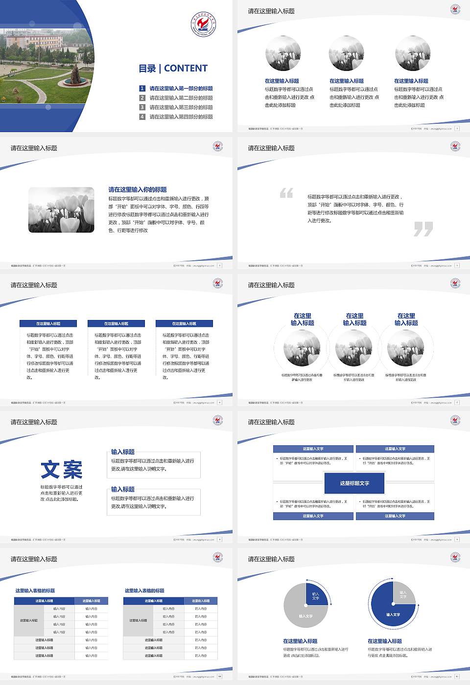 河南工业职业技术学院毕业论文答辩PPT模板下载16:9格式幻灯片预览图2