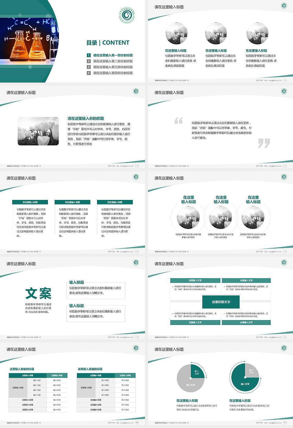 河南应用技术职业学院毕业论文答辩PPT模板下载16:9格式幻灯片预览图2