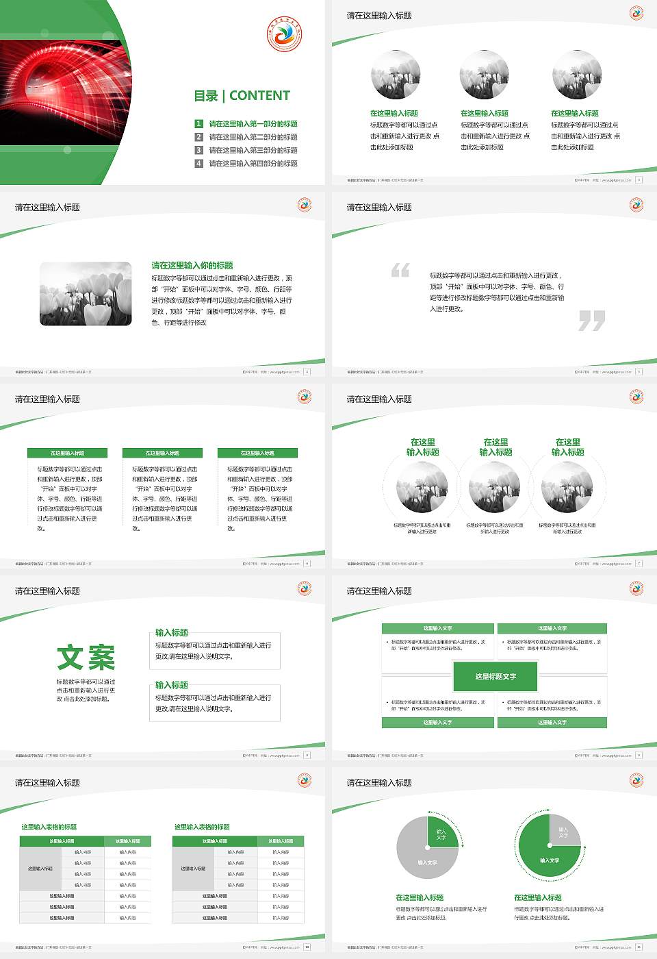 洛阳科技职业学院毕业论文答辩PPT模板下载16:9格式幻灯片预览图2